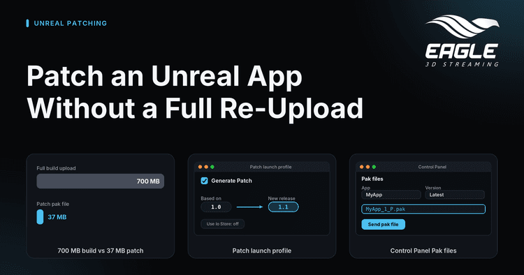 How to Patch an Unreal App on Eagle 3D Streaming With a Pak File