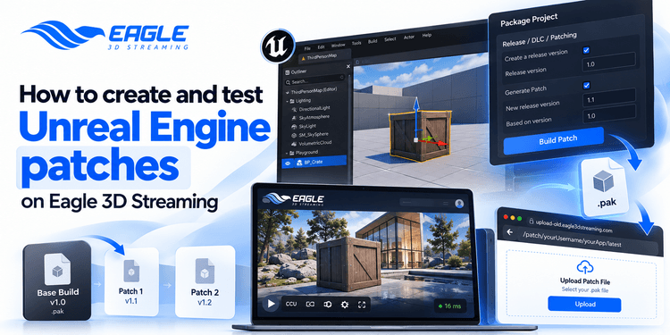 How to create and test Unreal Engine patches on Eagle 3D Streaming
